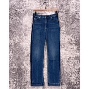 Rachel Comey Jeans 2 Womens High Rise Straight Crop Side Two Tone Denim